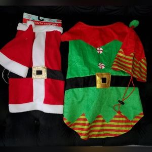 2 medium dog holiday costumes